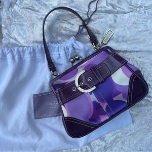 Vintage Mini Purple Coach Handbag